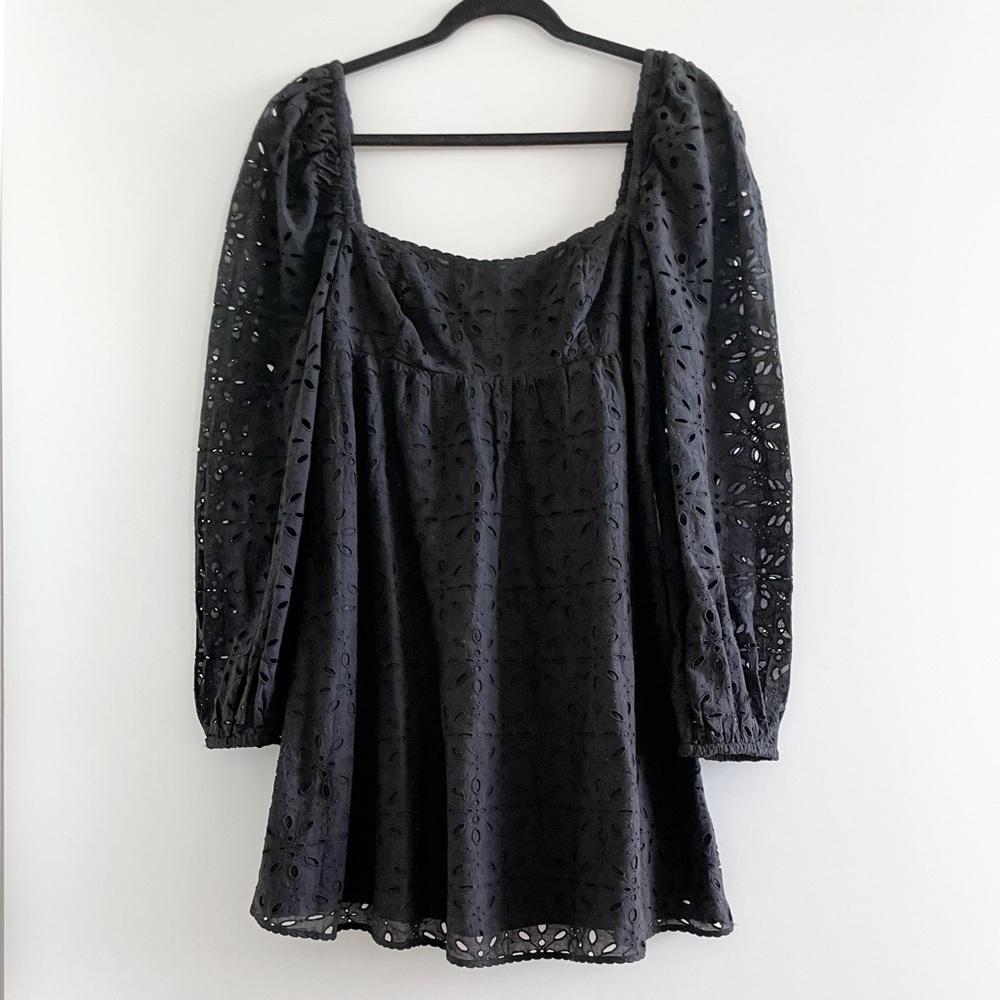 Wilfred Square Neck Eyelet Dress